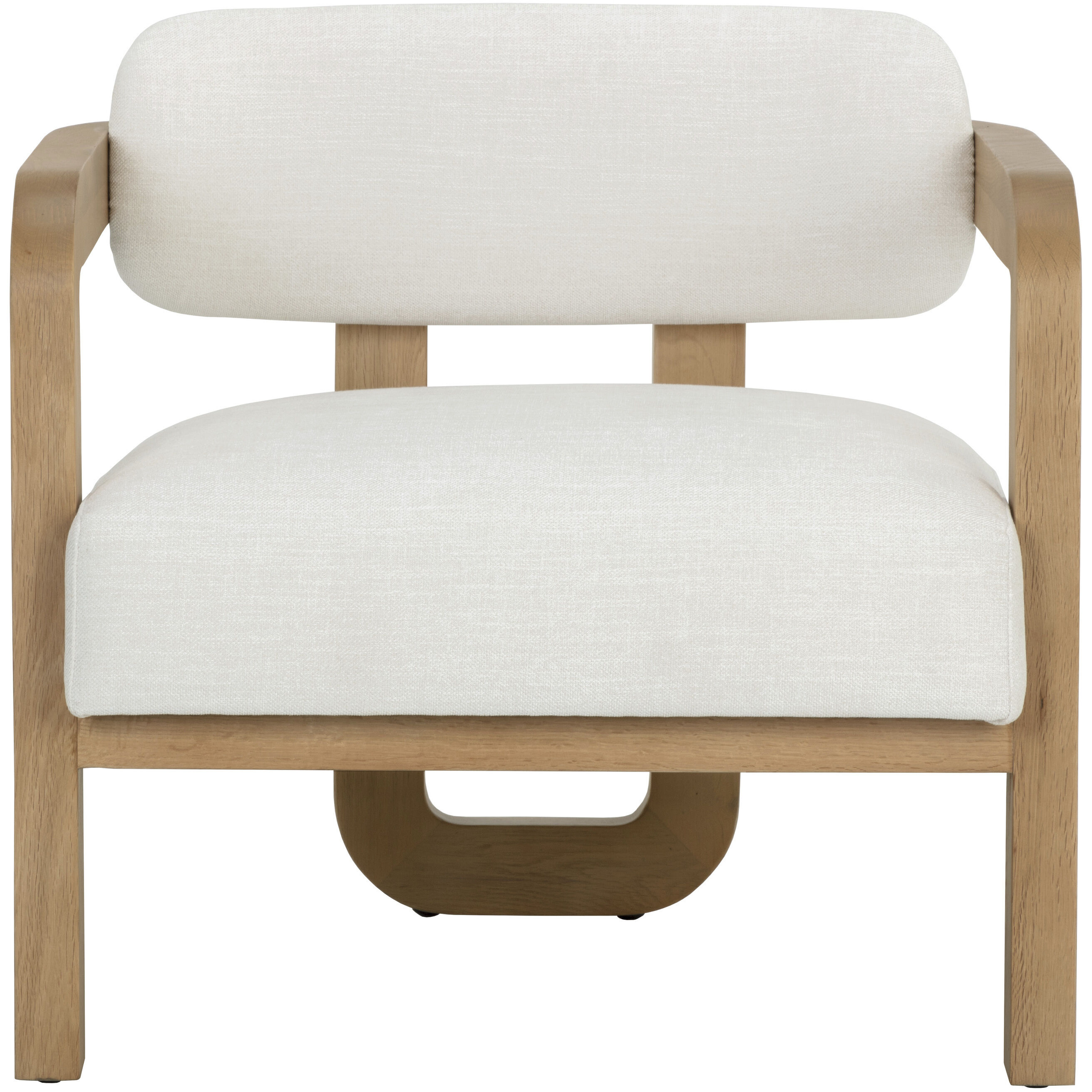Madrone Rustic Oak / Heather Ivory Tweed Lounge Chair